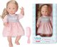 NoboKids Lalka Dziewczynka w Sukience Długie Włosy 30 cm 1