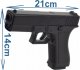 tomdorix Policyjny Pistolet Na Kulki GLOCK 17 Replika Air Soft Gun + Granat Kulek Bezszw 3