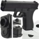 tomdorix Policyjny Pistolet Na Kulki GLOCK 17 Replika Air Soft Gun 1