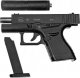 tomdorix GLOCK 43 Pistolet Metalowy Na Kulki 6mm z Tłumnikiem 9