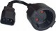 Qoltec Adapter IEC 320 C14 / SCHUKO | 0.15m 2