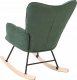 Beliani Fotel bujany szmaragdowy OULU 4