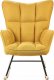 Beliani Fotel bujany żółty OULU 2
