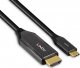 Kabel USB Lindy USB-C - HDMI 1 m Czarny (43367) 3