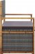 vidaXL Ławka ze schowkiem, 115 cm, rattan PE i drewno akacjowe, szara 3