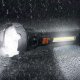 Latarka 4kom.pl Latarka taktyczna LED SOS COB 10W z 4 trybami świecenia do 500m czarno-szara 2