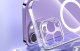 Baseus Etui ochronne Baseus Magnetic Crystal Clear do iPhone 13 Pro (transparentne) + szkło hartowane + zestaw czyszczący 13