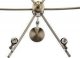 Lampa wisząca Candellux LENTINI LAMPA WISZĄCA PATYNOWY 6X40W G9 KLOSZ BURSZTYNOWY 4