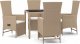 vidaXL 5-cz. zestaw mebli ogrodowych z poduszkami, beżowy, polirattan 2