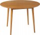 Beliani Stół do jadalni okrągły ⌀ 110 cm jasne drewno RADAN 1