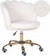 Krzesło biurowe Beliani Krzesło biurowe regulowane boucle białe MONTICELLO II 2