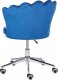 Krzesło biurowe Beliani Krzesło biurowe regulowane welurowe niebieskie MONTICELLO 6