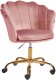 Krzesło biurowe Beliani Krzesło biurowe regulowane welurowe różowe MONTICELLO II 1