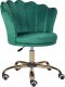 Krzesło biurowe Beliani Krzesło biurowe regulowane welurowe zielone MONTICELLO II 1