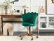 Krzesło biurowe Beliani Krzesło biurowe regulowane welurowe zielone MONTICELLO II 2