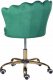 Krzesło biurowe Beliani Krzesło biurowe regulowane welurowe zielone MONTICELLO II 5