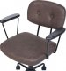 Krzesło biurowe Beliani Krzesło biurowe regulowane ciemnobrązowe ALGERITA 7