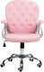Krzesło biurowe Beliani Krzesło biurowe regulowane różowe z kryształkami PRINCESS 4