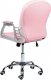 Krzesło biurowe Beliani Krzesło biurowe regulowane różowe z kryształkami PRINCESS 5