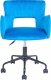 Krzesło biurowe Beliani Krzesło biurowe regulowane welurowe niebieskie SANILAC 4