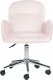 Krzesło biurowe Beliani Krzesło biurowe regulowane welurowe różowe PRIDDY 3