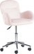 Krzesło biurowe Beliani Krzesło biurowe regulowane welurowe różowe PRIDDY 4