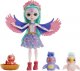 Mattel Enchantimals Rodzina Papugi Filia Finch Lalka + 3 figurki HKN15 1
