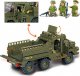 tomdorix Klocki Wojsko Ciężarówka Transportowa Wojska, armia+4 figurki 3
