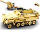 tomdorix Klocki Transporter Opancerzony Hanomag Sd.Kfz. 251+Działo M38-B0695 Wojsko komp. LEGO 2