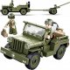 tomdorix Klocki Wojsko JEEP WILLYS MB + Armata 143el komp. LEGO 1