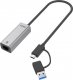 Karta sieciowa Unitek USB-A/C na RJ45 2.5 G Ethernet (U1313C) 2