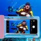 Hurtel Wodoodporne etui na telefon 115 mm x 220 mm torebka na basen plażę jasnoróżowe 4