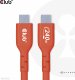 Kabel USB Club 3D USB-C - USB-C 3 m Czerwony (CAC-1513) 3