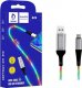 Kabel USB Vega USB-A - microUSB 1 m Srebrny (29971) 1