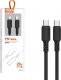 Kabel USB Vega USB-C - USB-C 1.2 m Czarny 1