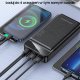 Powerbank Awei AWEI PowerBank P141K 40000mAh 22.5W czarny/black 3xUSB/PD/Lightning wyświetlacz + lampka LED 3