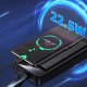 Powerbank Awei AWEI PowerBank P141K 40000mAh 22.5W czarny/black 3xUSB/PD/Lightning wyświetlacz + lampka LED 4