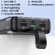 Powerbank Awei AWEI PowerBank P141K 40000mAh 22.5W czarny/black 3xUSB/PD/Lightning wyświetlacz + lampka LED 7