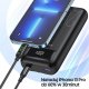 Powerbank Awei AWEI PowerBank P169K 20000mAh 22.5W czarny/black wyświetlacz + kable PD/Lightning 2