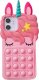 GEL ETUI DO IPHONE 12/12 PRO CASE OBUDOWA JEDNOROŻEC 1