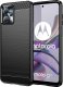 Hurtel Carbon Case etui do Motorola Moto G53 / G13 elastyczny silikonowy karbonowy pokrowiec czarne 1