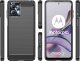 Hurtel Carbon Case etui do Motorola Moto G53 / G13 elastyczny silikonowy karbonowy pokrowiec czarne 1