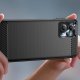 Hurtel Carbon Case etui do Motorola Moto G53 / G13 elastyczny silikonowy karbonowy pokrowiec czarne 4