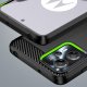 Hurtel Carbon Case etui do Motorola Moto G53 / G13 elastyczny silikonowy karbonowy pokrowiec czarne 5