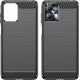 Hurtel Carbon Case etui do Motorola Moto G53 / G13 elastyczny silikonowy karbonowy pokrowiec czarne 7