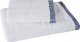 Eurofirany Komplet ręczników bawełnianych z roślinnym wzorem KOS 50x90 + 70x140 biały 2
