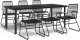 vidaXL 7-częściowy zestaw mebli ogrodowych, czarny, rattan PVC 2