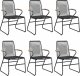 vidaXL 7-częściowy zestaw mebli ogrodowych, czarny, rattan PVC 4