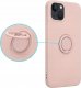 OEM Etui Silicon Ring do Samsung S21 5G różowy 1