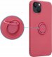 OEM Etui Silicon Ring do Samsung S21 5G jasno czerwony 1